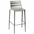 Bfm Seating South Beach Outdoor / Indoor Stackable Aluminum Bar Height Chair 163DV550TS
